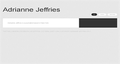 Desktop Screenshot of adriannejeffries.com